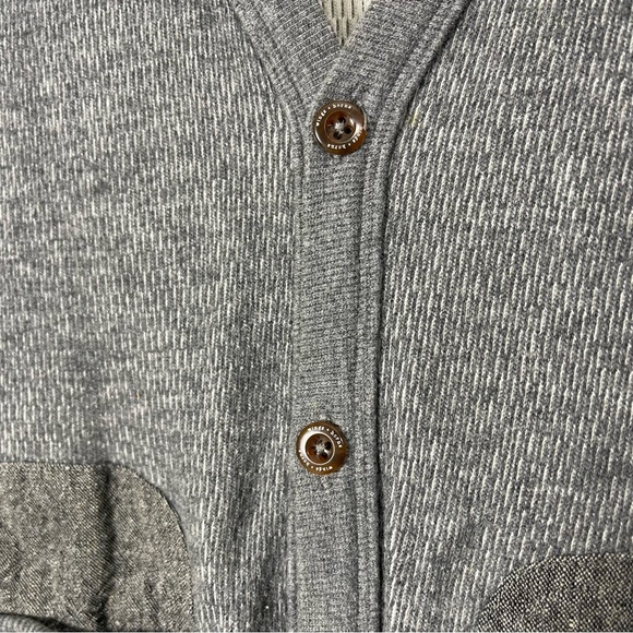 WINGS+HORNS GRAY COTTON HANDKNIT MENS SWEATER VEST SIZE M EUC - Picture 2 of 8